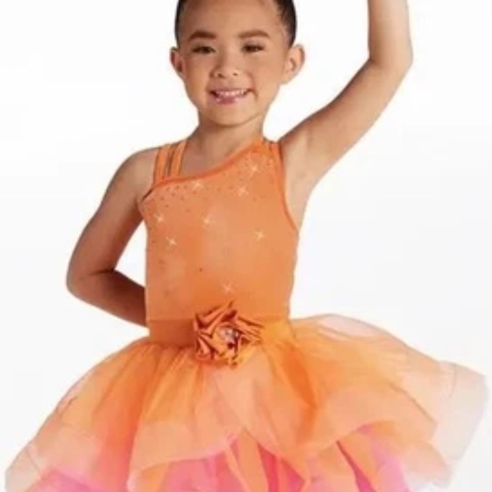 Weissman On Our Way Costume 16675 Ballet Tap Tutu Costume Apricot MC Medium